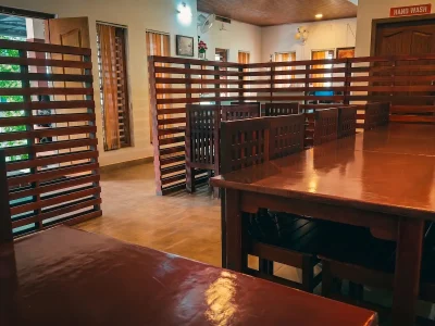 Dining experience at Green Ample Resorts Wayanad